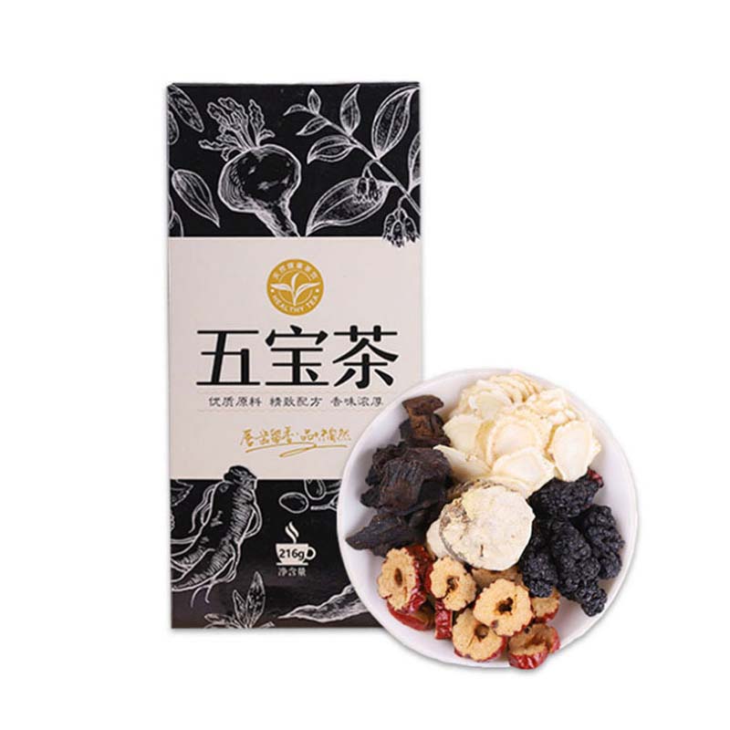 五寶茶（人參瑪咖黃精桑葚） 216g*盒