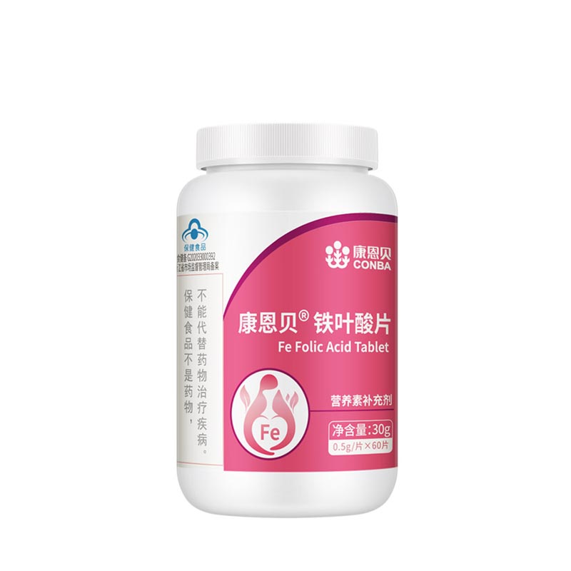 康恩貝 鐵葉酸片 0.5g*60片